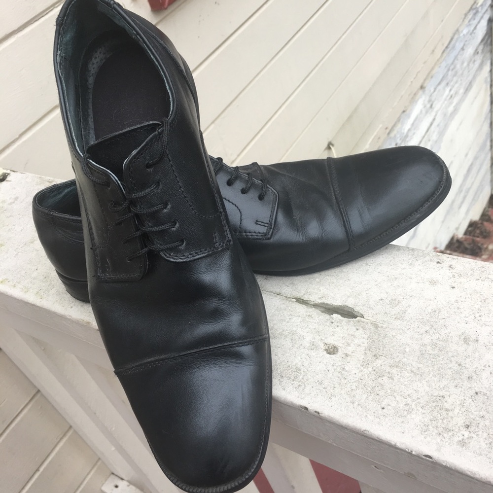 Men’s Black Giorgio Brutini Leather Dress Shoes
